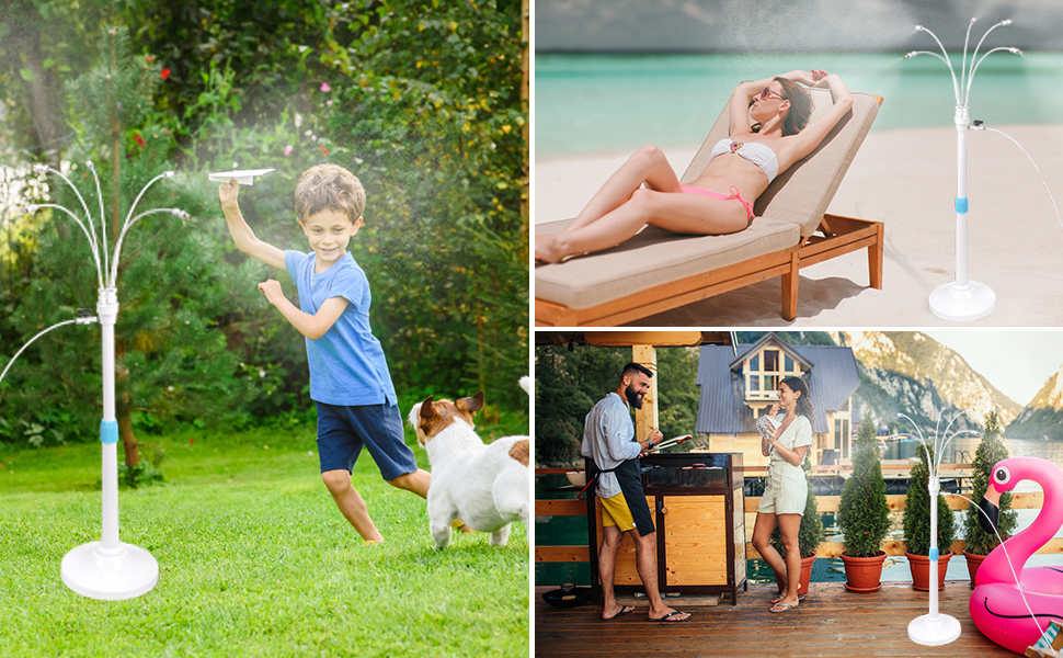 VsMonFri Misters for Outside Patio, Stand Misting Cooling System