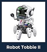 Velleman Roboter Bausatz, Tobbie II, micro:bit, Spielzeugroboter, STEM-Konstruktionsspielzeug