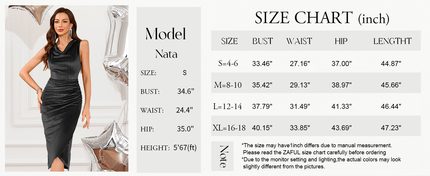 Women 2025 Sexy Sleeveless Cowl Neck Velvet Midi Dress Bodycon Side Slit Wedding Guest Dresses