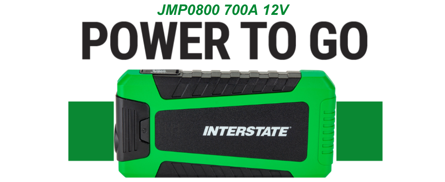 Interstate Batteries Jump Starter and Charger 12V 700A (8