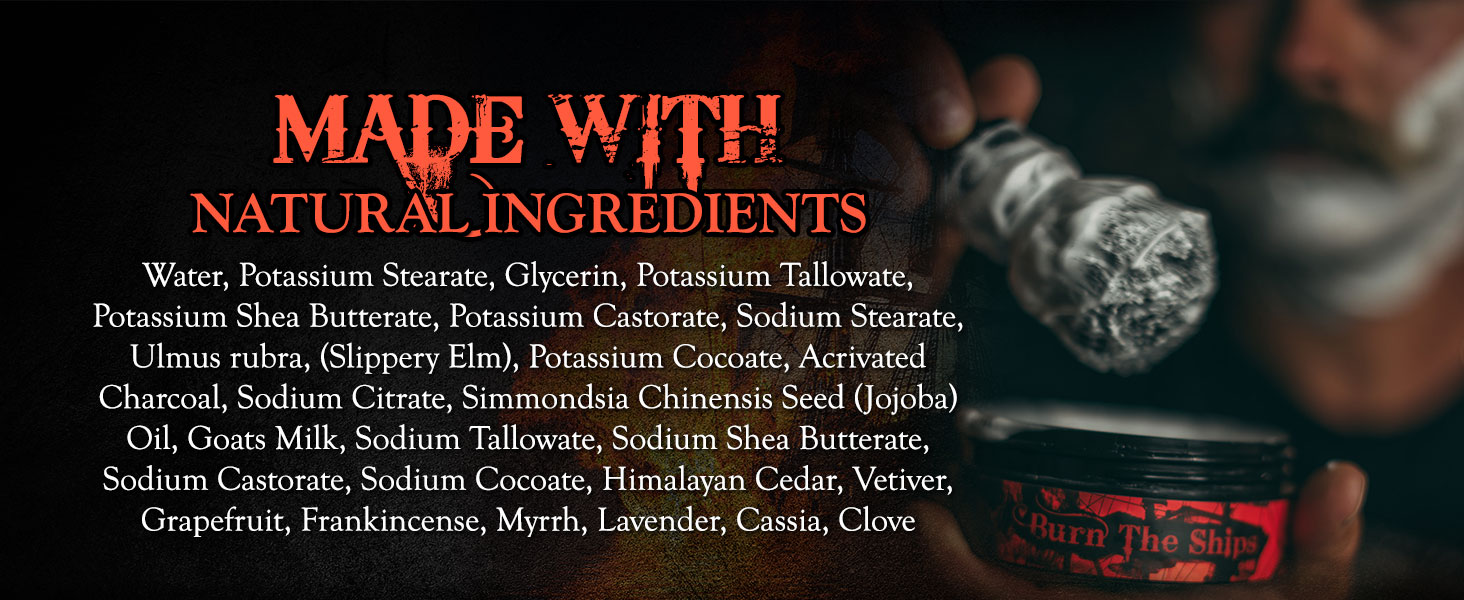 Burn The Ships - Shave Cream - Made with Natural Ingredients
