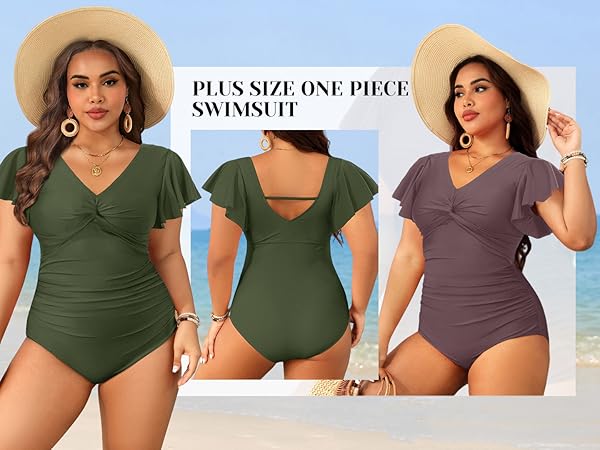 新品未使用 Ameri VINTAGE WAVE PEPLUM SWIMWEAR Adowa Women's African Print Swimsuit (Tropical Paisley