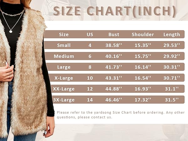 Womens Faux Fur Vest Winter Warm Short Coat Fluffy Shaggy