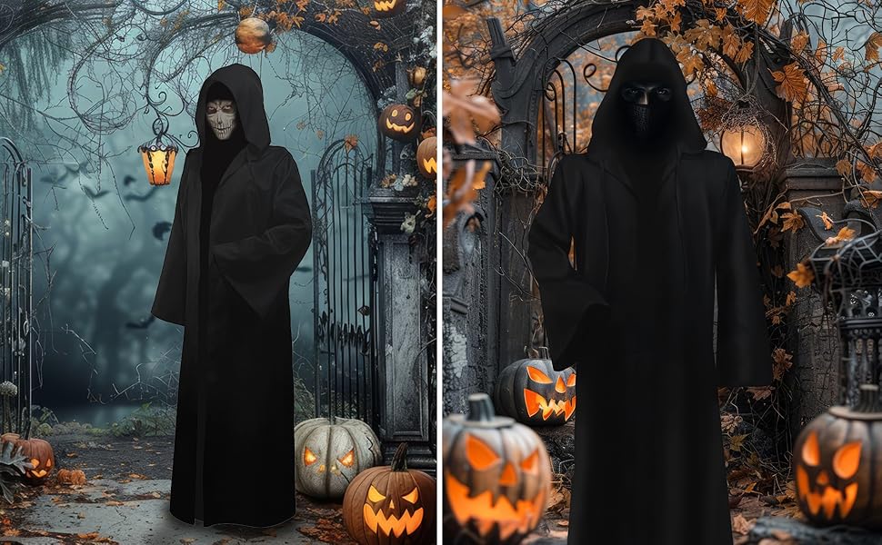 Amazon.com: SZCXTOP Halloween Men's Hooded Cloak Robe,Adults