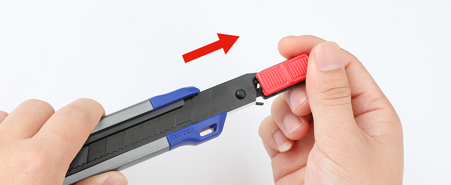 WORKPRO 18mm Retractable Utility Knife, Heavy Duty Snapoff Box Cutter
