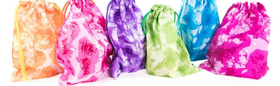 Dinosaur Party Supplies Favors Bags Kids Boys and Girls Birthday, Dino Drawstring Goody Gift Pouch
