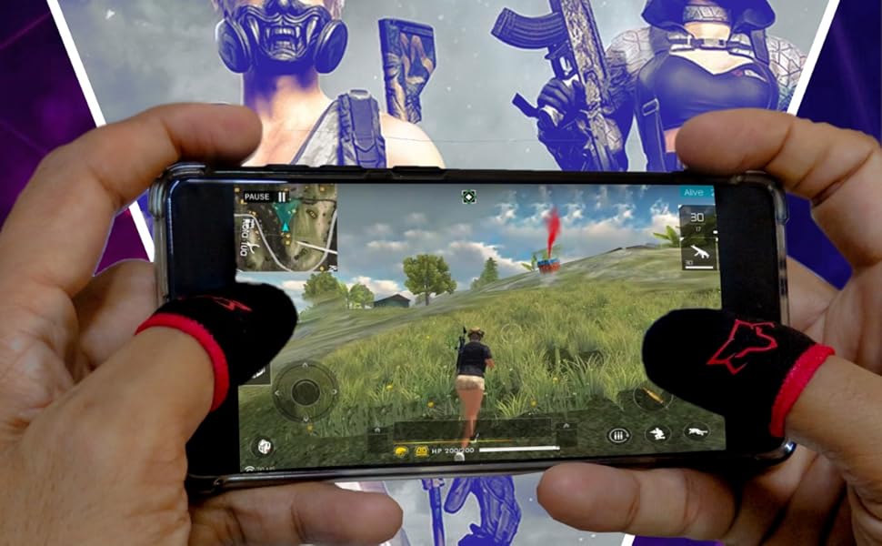 Gaming finger sleeves for mobile gaming PUBG COD FORTNITE - PUBG Gloves for advance gaming