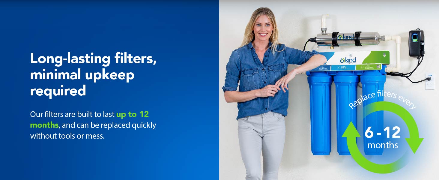 replace filters every 6-12 months