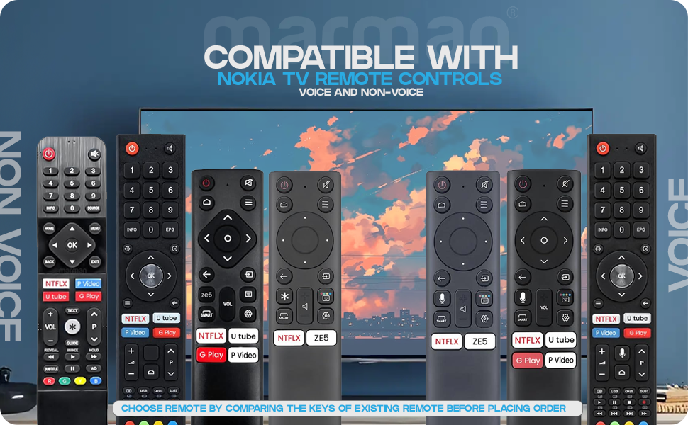 New Year Sale Marman® Compatible With Nokia Tv Remote Control Suitable For... 11 Nokia Tv Remote Control