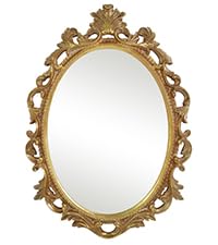 マトソン　ヴィンテージ両面ミラー　MATSON 鏡　ゴールド　USAアンティーク Amazon.com: Vintage Oval Mirror, Antique Wall Framed Mirror