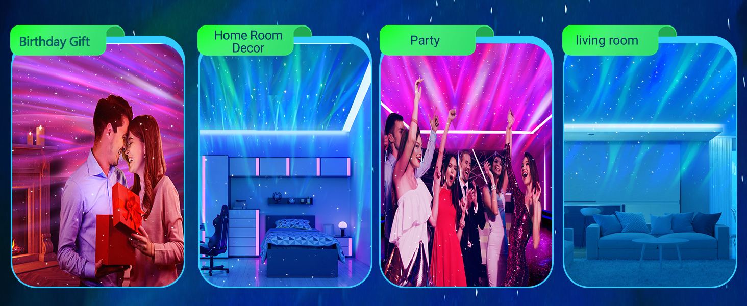 northern light projector bedroom aurora light projector borealis room decor starry sky star kids