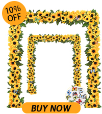 Amazon.com: BLEUM CADE 2 Pack Artificial Sunflower Garland