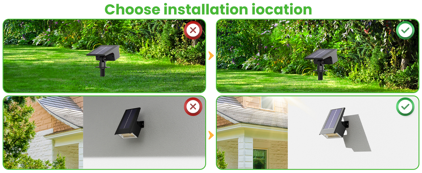 solar spot lights outdoor garden
