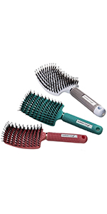 plastic hair brush set
