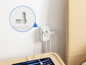 Wall-Mounted Power Strip
