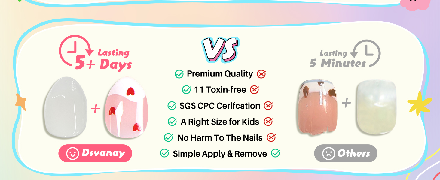 cute press on nails for kids