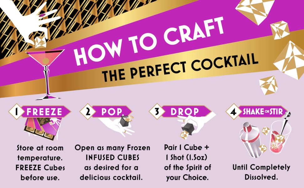 Herb & Lou's Infused Cubes Cocktail Mixers The Dottie