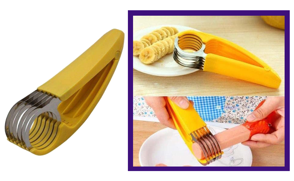 Banana Slicer Stainless Steel Slicer Fruit Peeler Pepperoni Slicer