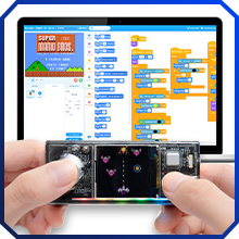 Makeblock cyberpi コーディングキット AIとIoTおよびPython学習用のプログラム可能なマイクロコンピューター 教育用の4-in-1パック Scratch ブロックベース 8 歳