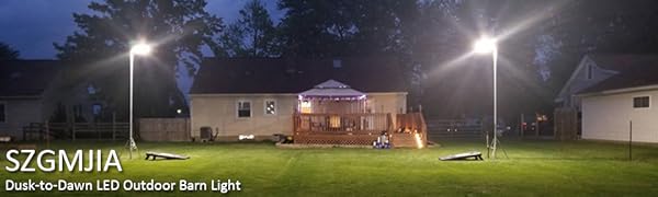 LED Barn Light 150W, SZGMJIA Dusk to Dawn Outdoor Yard Lighting with Photocell