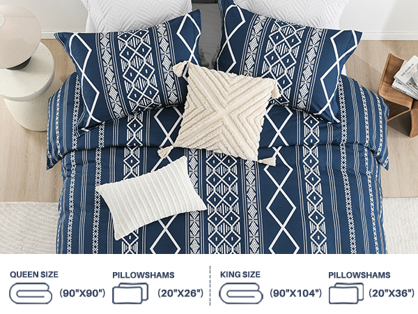 Amazon.com: Navy Blue Duvet Cover King - 100% Cotton Duvet