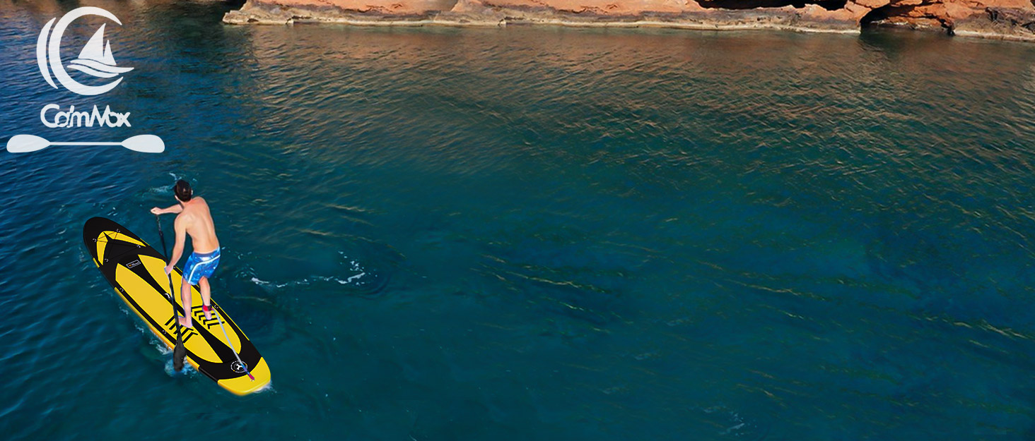 CalmMax Inflatable Stand Up Paddle Board 6" Thick Portable Inflatable