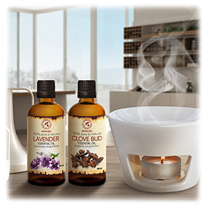 Aceite Esencial de Lavanda - Lavandula Angustifolia - Aceite Esencial de Clavo 2x100ml