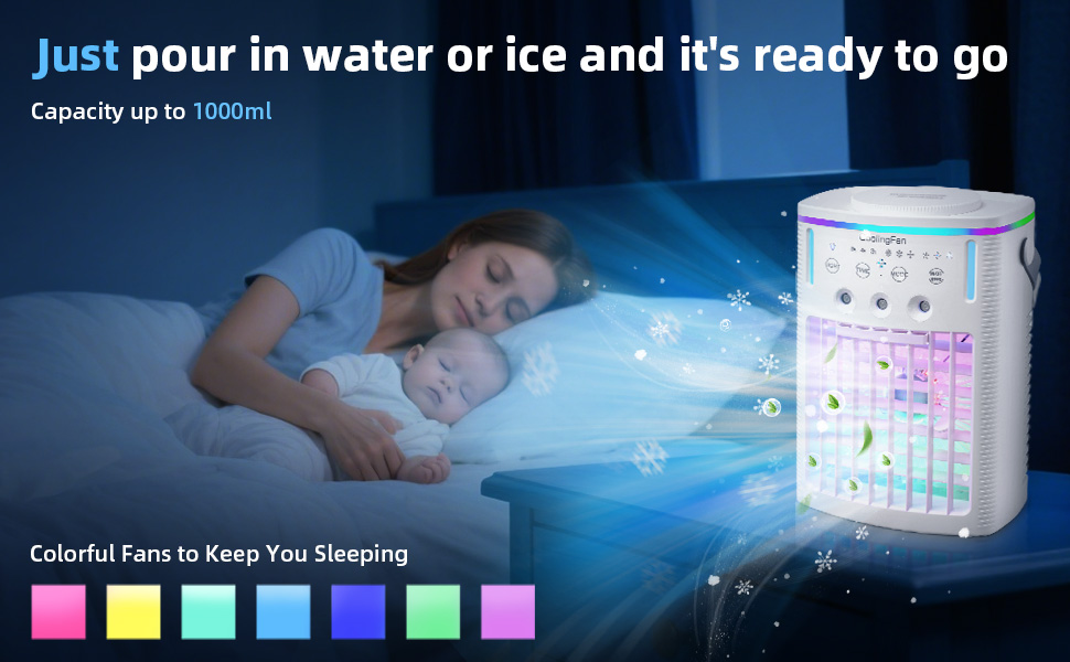 A product demo shows the color-changing ice or water effect, accompanied by the text