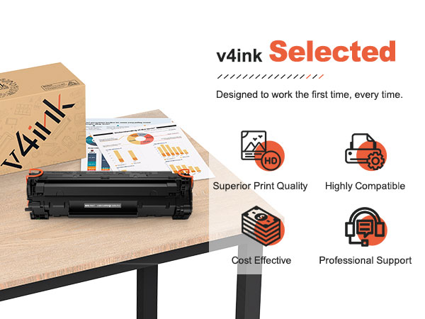 Amazon.com: v4ink 4PK Compatible CRG137 Toner Cartridge