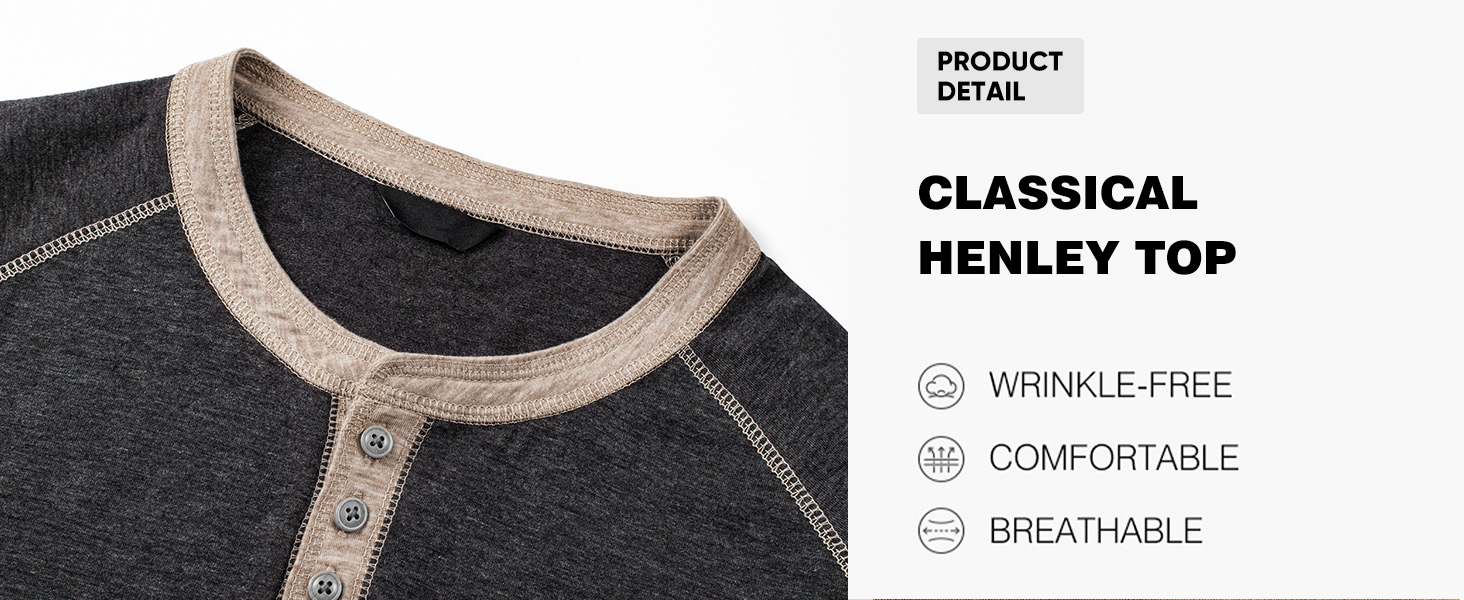 Mens Henley T Shirt