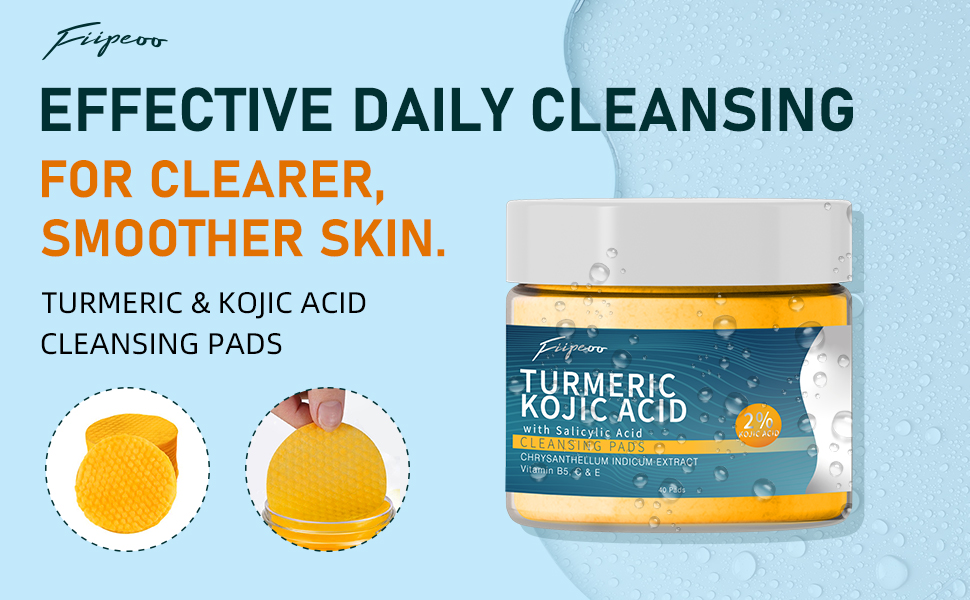 Turmeric Kojic Acid Cleansing Pads