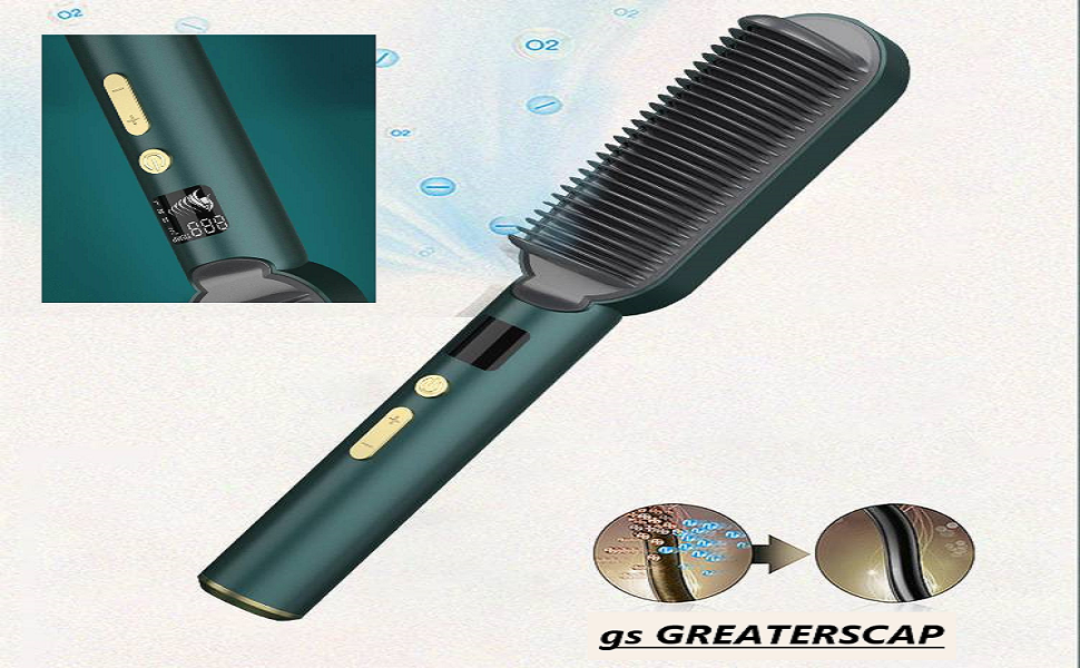 HAIR STRAIGHTNER COMB BRUSH 14 HAIR STRAIGHTNER COMB