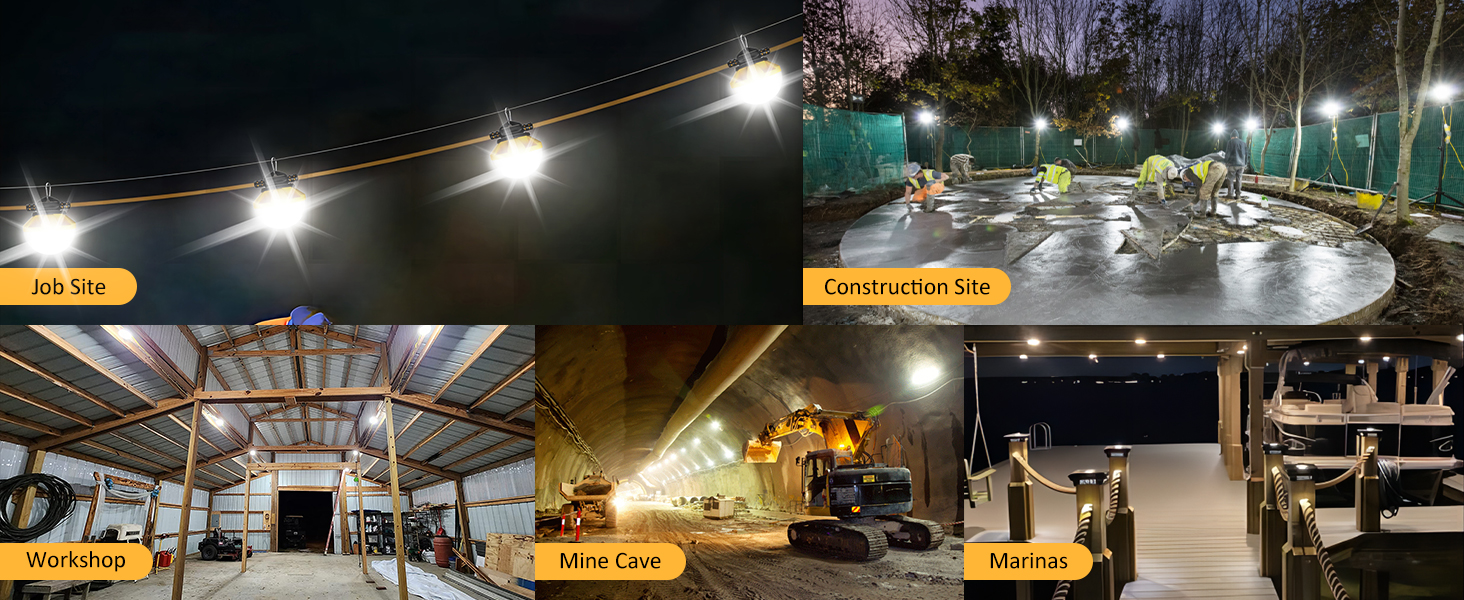 construction string lights