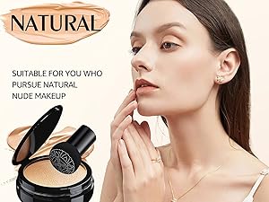 Beliky Girl Mushroom Head Air Cushion CC Cream Foundation Natutural