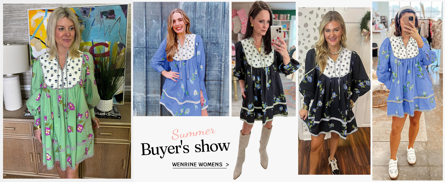 wenrine womens floral mini dress