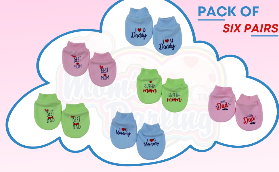 mom dad mittens