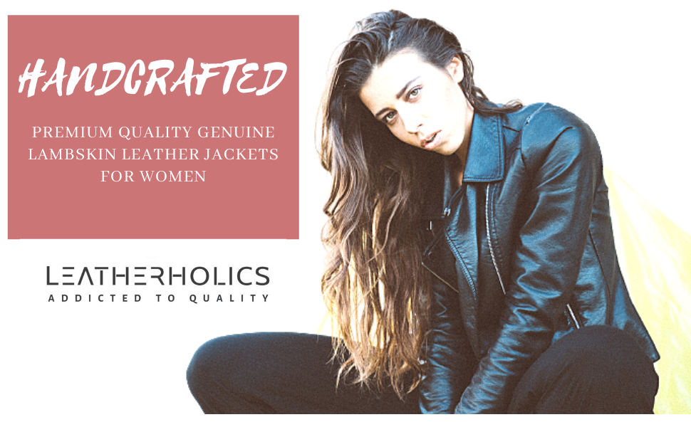 Premium quality genuine lambskin leather jackets for women