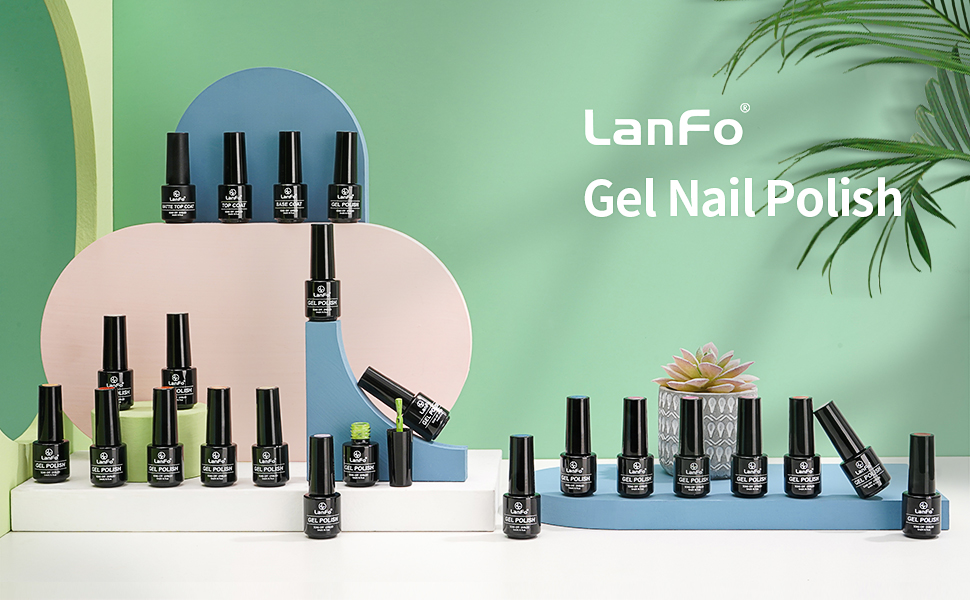 pink red gel nail polish set blue green gel nail polish set orange yellow gel nail polish