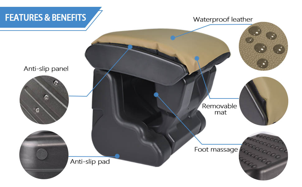 Scalebeard Ergonomic Footrest Foldable Footstool Angle