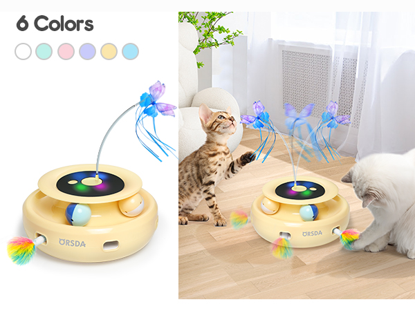 Amazon.com: ORSDA Cat Toy, 3-in-1 Automatic Interactive