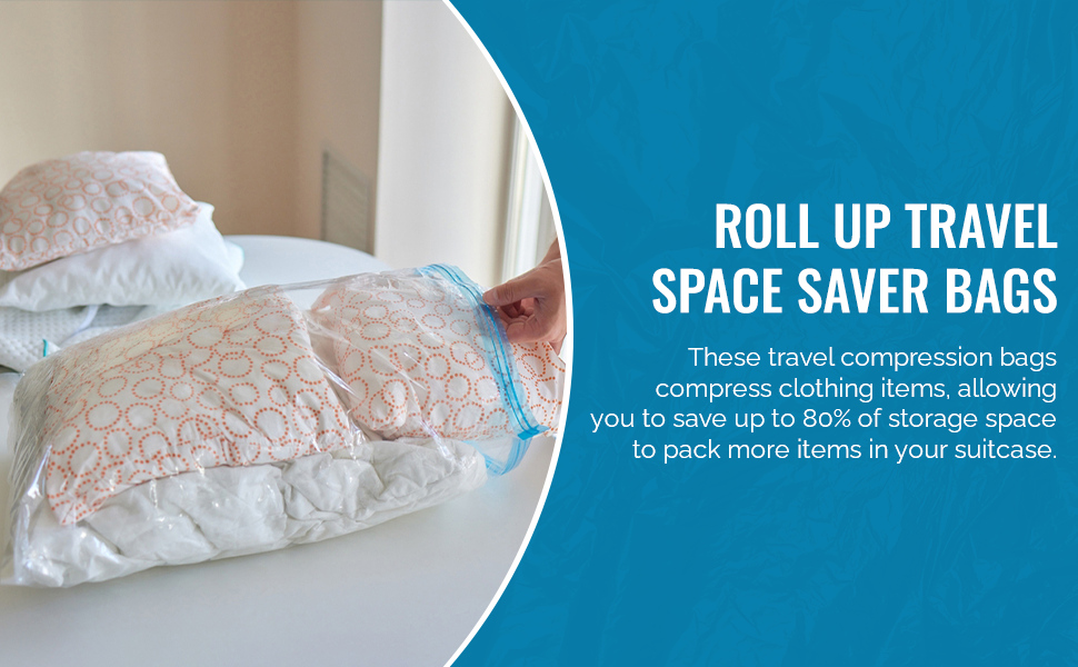 travel essentials packing cubes vacuum size toiletries sealer bags suitcase compression bag ziploc