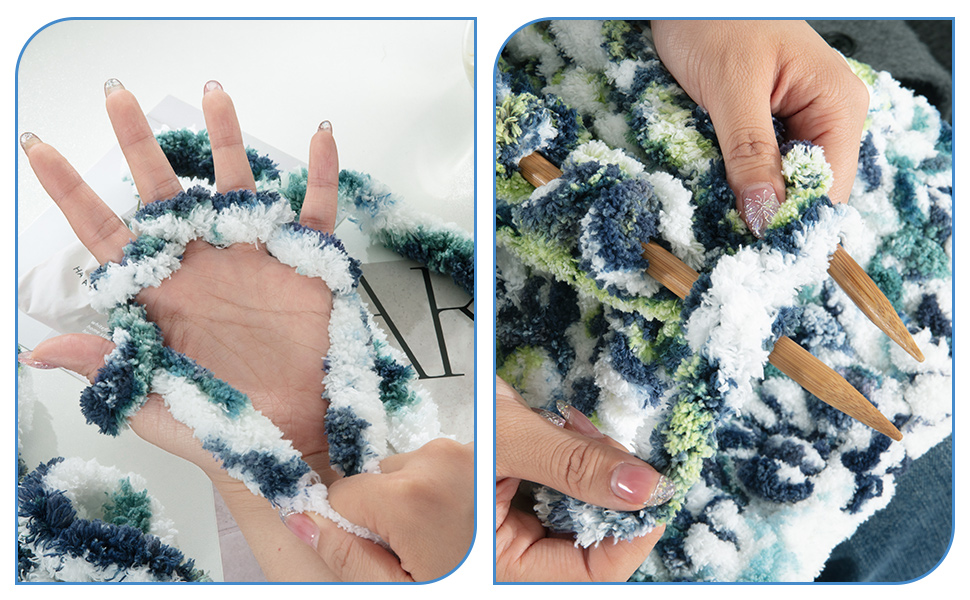 HOMBYS Super Bulky Giant Thick Yarn for Hand Knitting and Crocheting, Big Soft Plush Yarn for Chunky Blanket, Tie-Dye B2f84375 4c37 4c3b 9f1d 45efbb2d45f6. CR0,0,970,600 PT0 SX970 V1