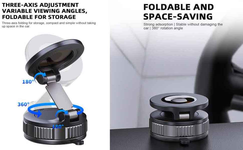 Upgraded Vacuum Magnetic Phone Holders for Your Car