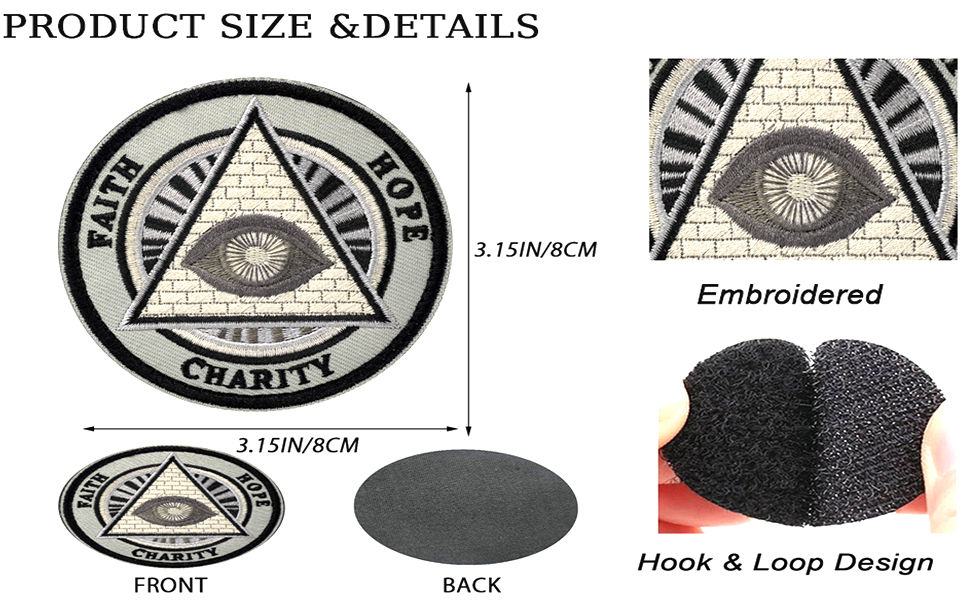 masonic embroidered patch