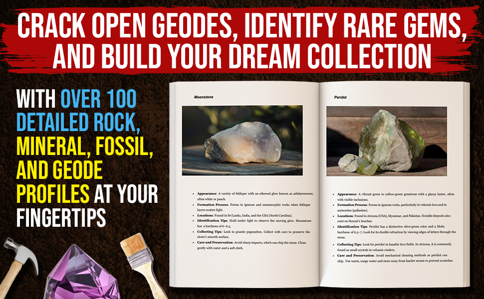rock books; minerals rocks; rock identification book; rockhounding books; rockhounding equipment