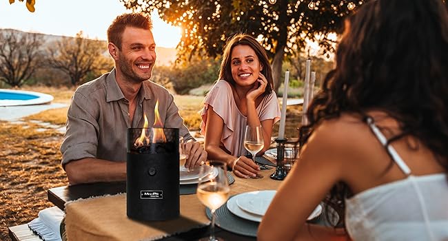Amazon.com : Flame King Mini Tabletop Fire Pit, Dual Fuel