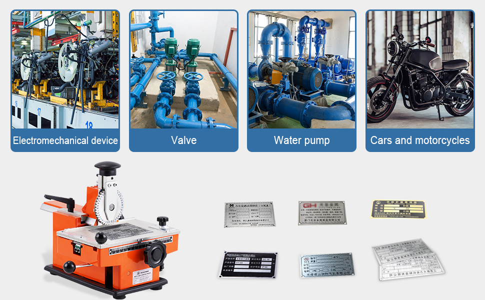 Manual Nameplate Metal Label Stamping Printer Machine Marking Machine
