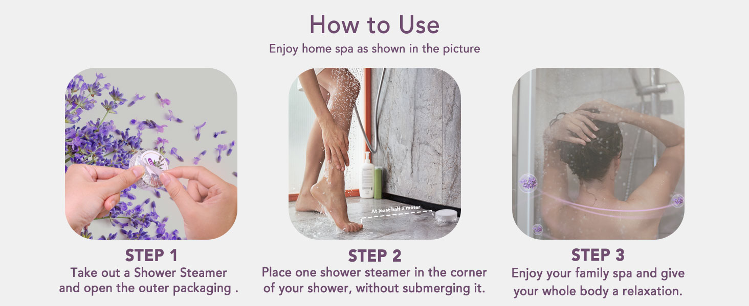 shower steamers for women