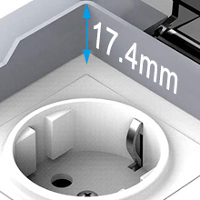 Prise De Courant Extérieure à 1 Voie, Prise Murale IP66 Pour L'extérieur, Prise De Courant Extérieure à Contact De Protection En Saillie Résistante Aux Intempéries, Prise De Courant Extérieure Extérie 14 Prise extérieure IP66