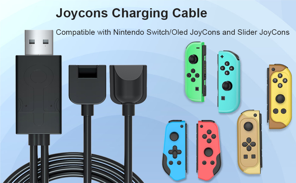 Tendak Joycon Charging Cable for Switch, Portable USB